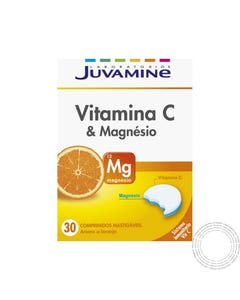 Juvamine Vitamina C & Magnésio 30 Comprimidos Mastigáveis